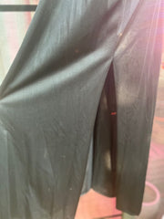 1980'-90s Black Sheer Slip Dress w/ lace detailing