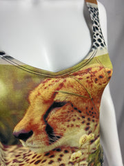 1990's Cheetah Print Bodywear Top