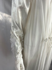 1980's White Sheer Bridal Robe