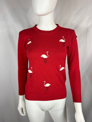 1980's Red Swan Sweater