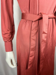 1970's Mauve Belted Dress Schrader Sport